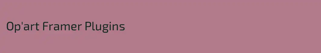 Op'art Framer Plugins
